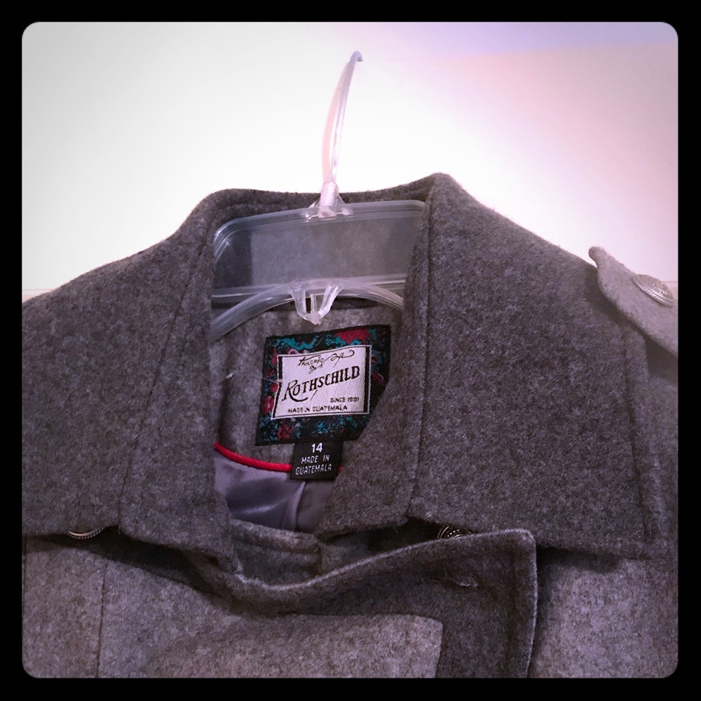Rothschild size 14 winter double breasted coat.